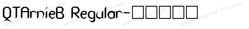 QTArnieB Regular字体转换